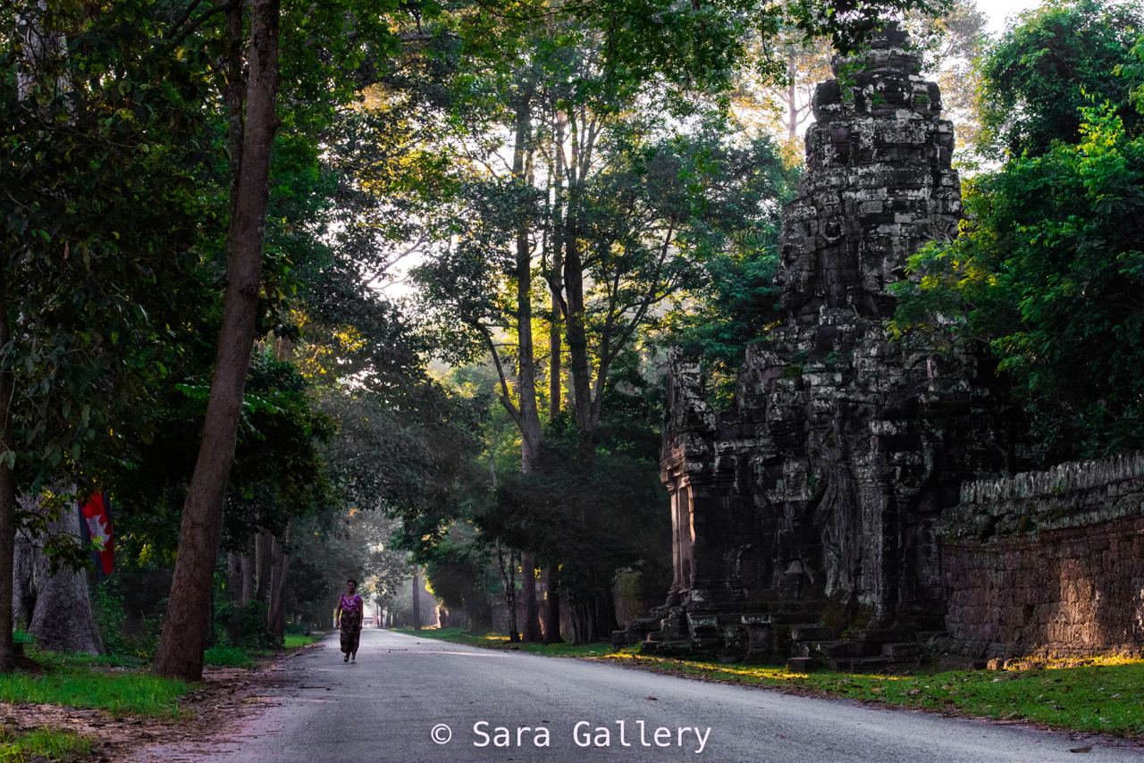 Angkor complex road 2021